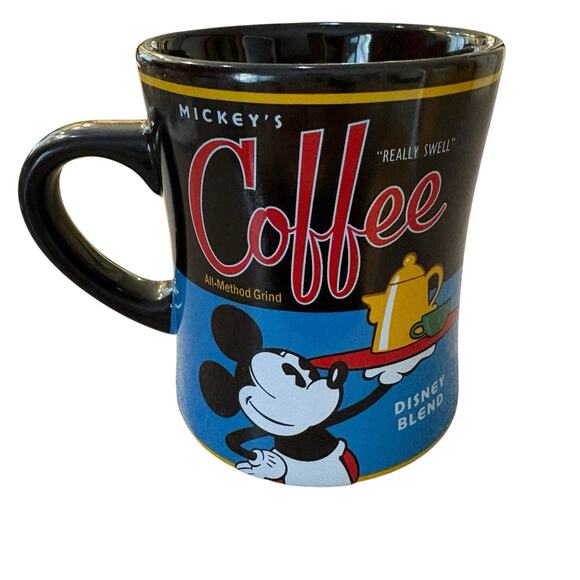 Mickey’s Coffee Disney Blend “Really Swell” Theme Parks Black Blue Mug - Picture 2 of 4
